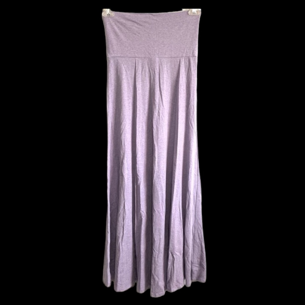 LuLaRoe Heather Lavender Cotton Blend Maxi Skirt